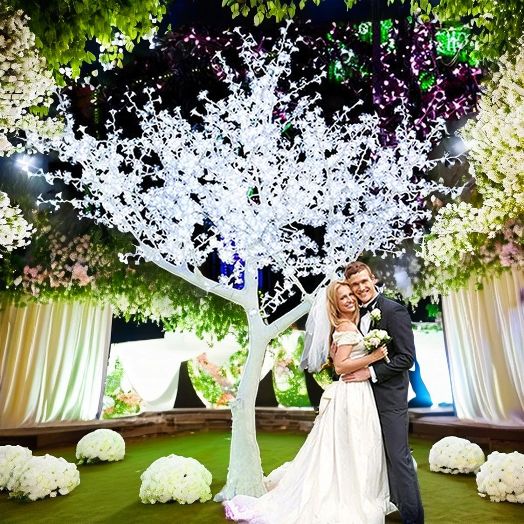 

Waterproof RGB Artificial Tree LED Cherry Blossom Tree Event Decoration Christmas Other Festivals Outdoor Party