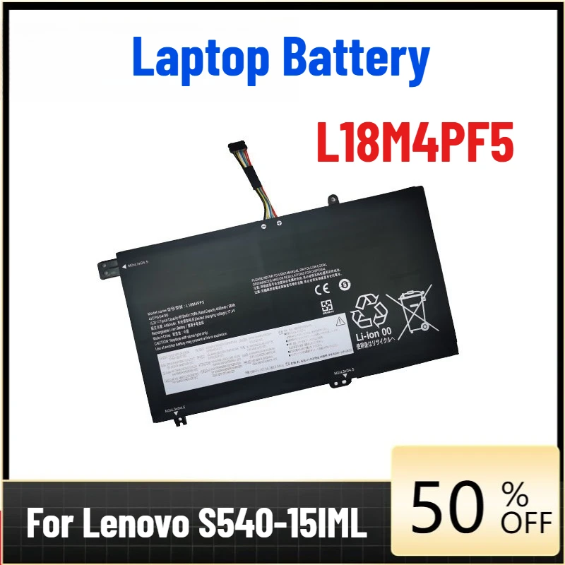 

Brand New Laptop Battery for Lenovo S540-15IML 15IWL L18M4PF5 L18L4PF4/4PF0