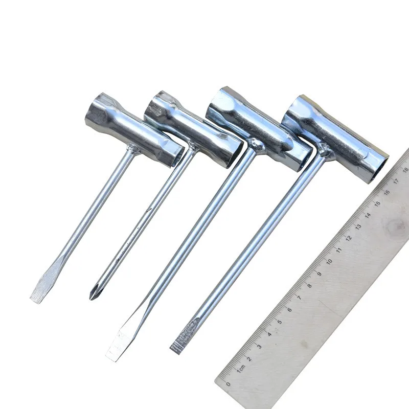 Spark Plug Socket Wrench Spanner para Motosserra a Gasolina e Cortador de Escova 13 mm 19 mm Aço Inoxidável