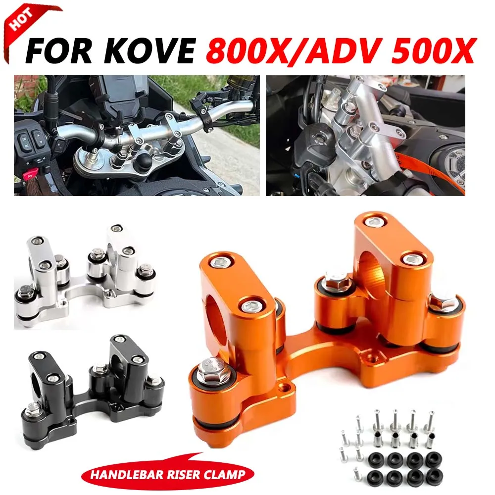 

For Colove KOVE 800 X 500 X 800X 500X Motorcycle Accessories Steering Damper Mount Handlebar Riser Bar Kit Damping Stabilizer