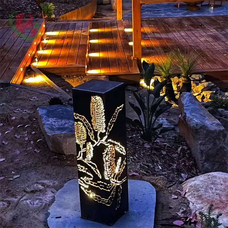 Low Cost Customized Light Box Outdoor Pedestal Bollard Lights 40w Bollard Light