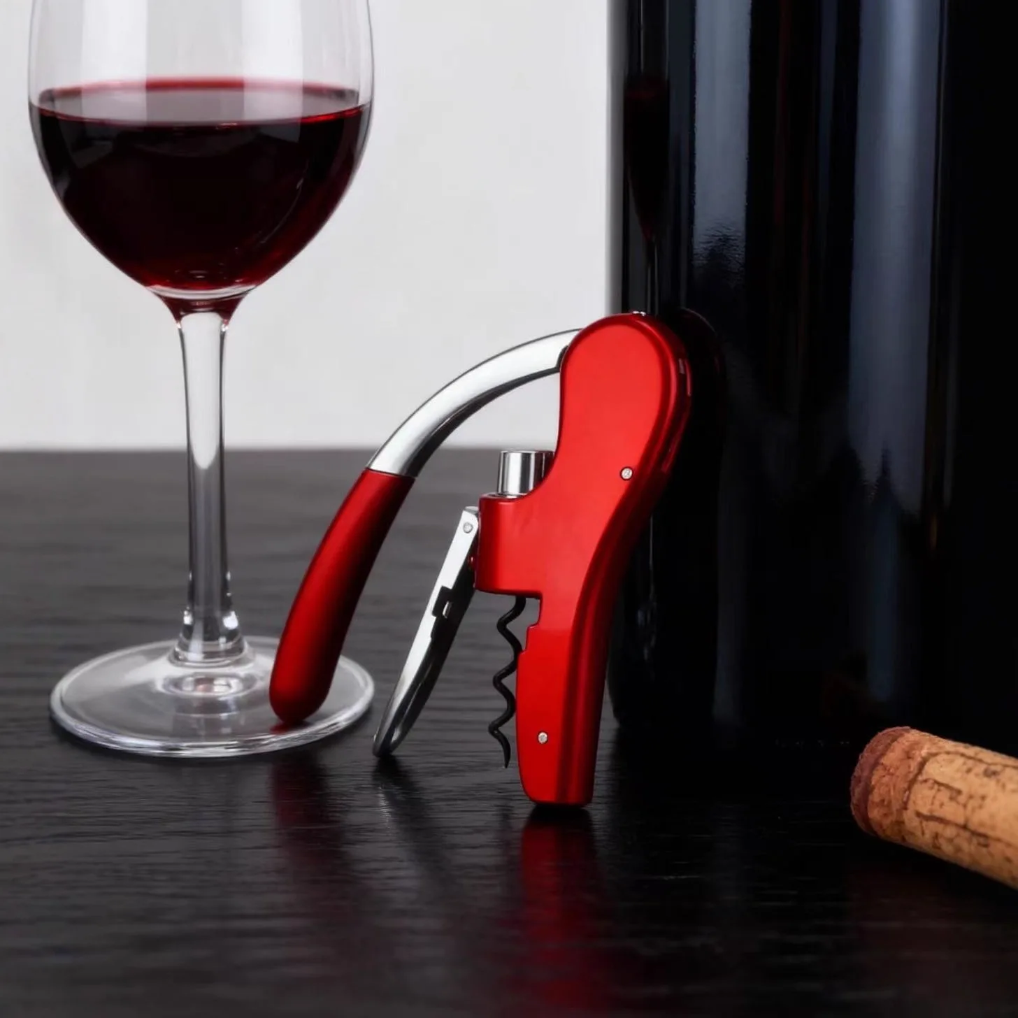 Wine Opener Corkscrew Zinc Alloy Chrome Portable Red Wine Bottle Opener