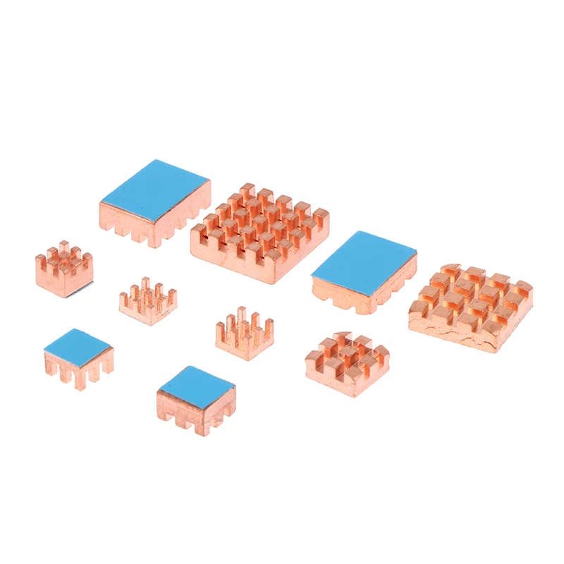 【All Pure Copper Pin Fins Heatsink Cooler With Thermal Tape For Laptop GPU CPU VGA Chip Computer Component Heat Dissipation】