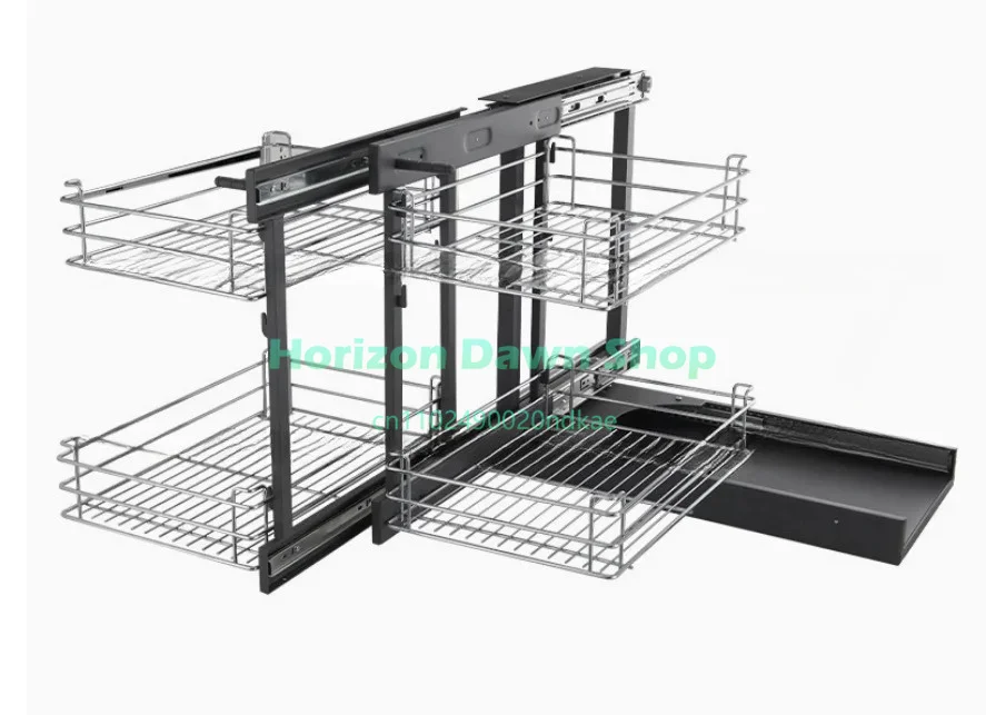 Cabinet Pull Out Blind Corner Cabinet Shelf Storage Organizer Magic Corner