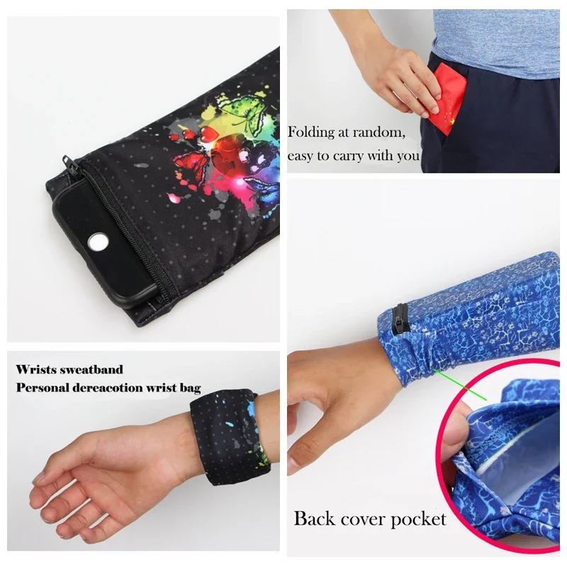 Bolsa de brazo para correr para teléfono de menos de 6,7 pulgadas, accesorios deportivos, bolsa de Fitness, billetera para muñeca, cinturón para