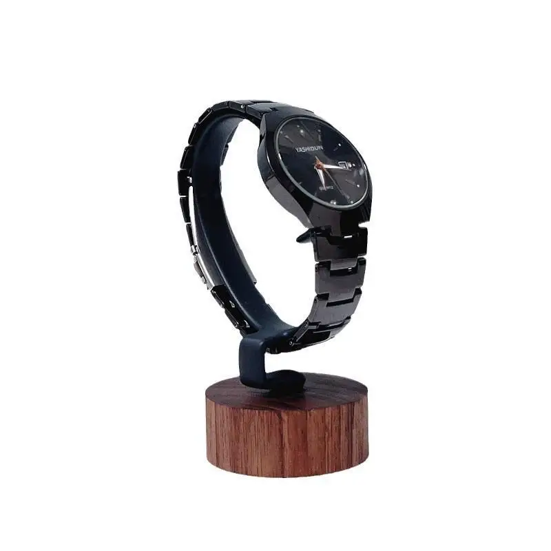 1 Stück Schmuck-Organizer Ausstellungsständer Holz C-förmiger Uhrenhalter für Armband, Ring, Ohrring, Uhren-Display Massivholz-Uhrenständer – Detail 14