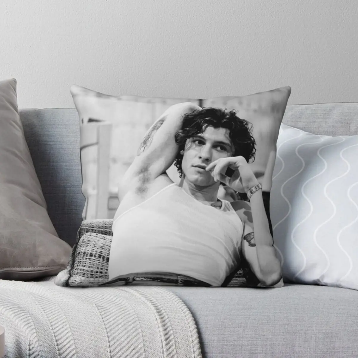 Hottiest Shawn Mendes Square Pillowcase Polyester Linen Velvet Printed Zip Decorative Pillow Case Sofa Seater Cushion Cover 18