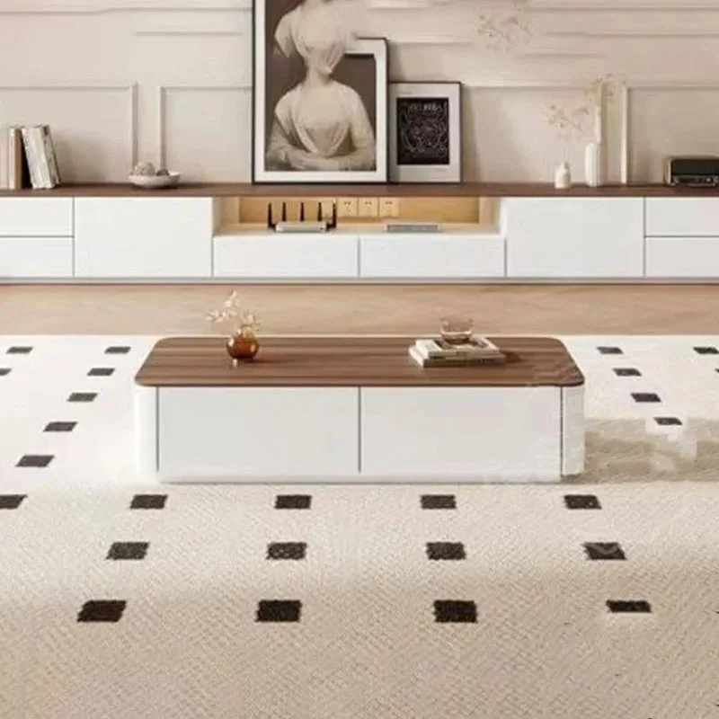 hh-Aesthetic Luxury Coffee Table Nordic Space Saving Italian Vintage Table Modern Display Stolik Kawowy Living Room Furniture*