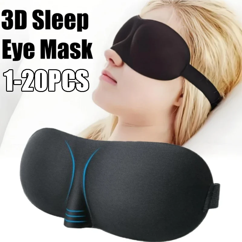 

Premium 3D Contoured Sleep Mask Soft Breathable Material with Pressure-Free Design for Men Women's Nighttime Rest
