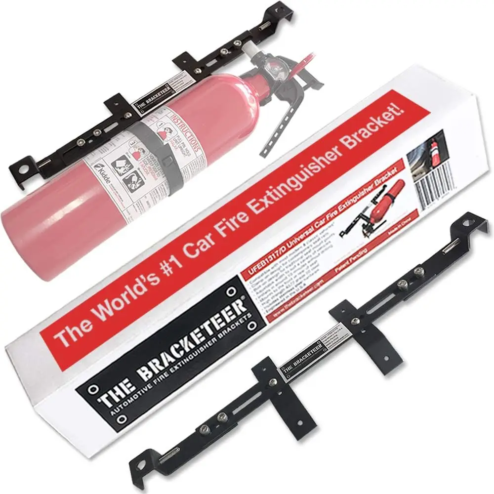 

Universal Car Fire Extinguisher Bracket - Secure Fit for Most Vehicles, Easy Installation
