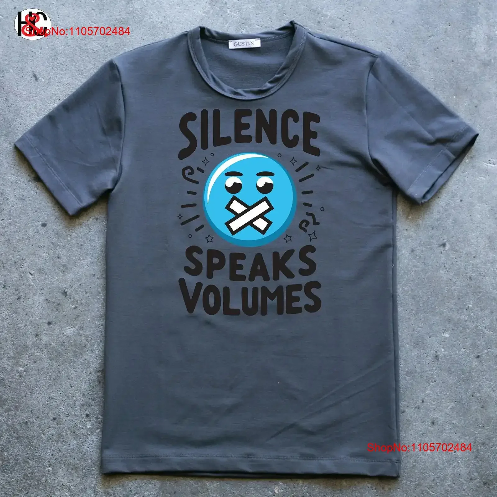 Quiet Eloquence The Silent Speaker Softstyle T Shirt vintage Washed Casual streetwear Soft designer clothes Slightly homme