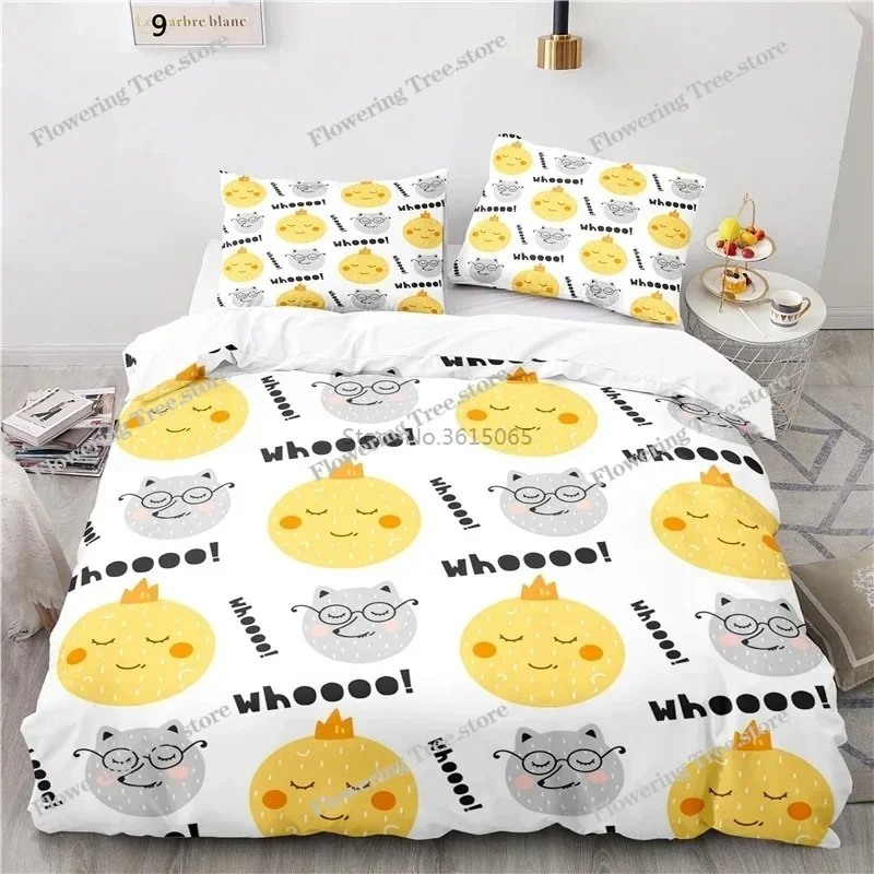 

Winter Forest Bear Cartoon Printed Bedding Set Adult Kids Boys Girls Duvet Cover Set Pillowcase Twin Full Queen King Bedclothes