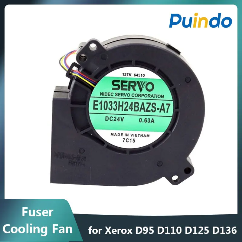 

127K64510 Original Fuser Cooling Fan E1033H24BAZS-A7 for Xerox D95 D110 D125 D136