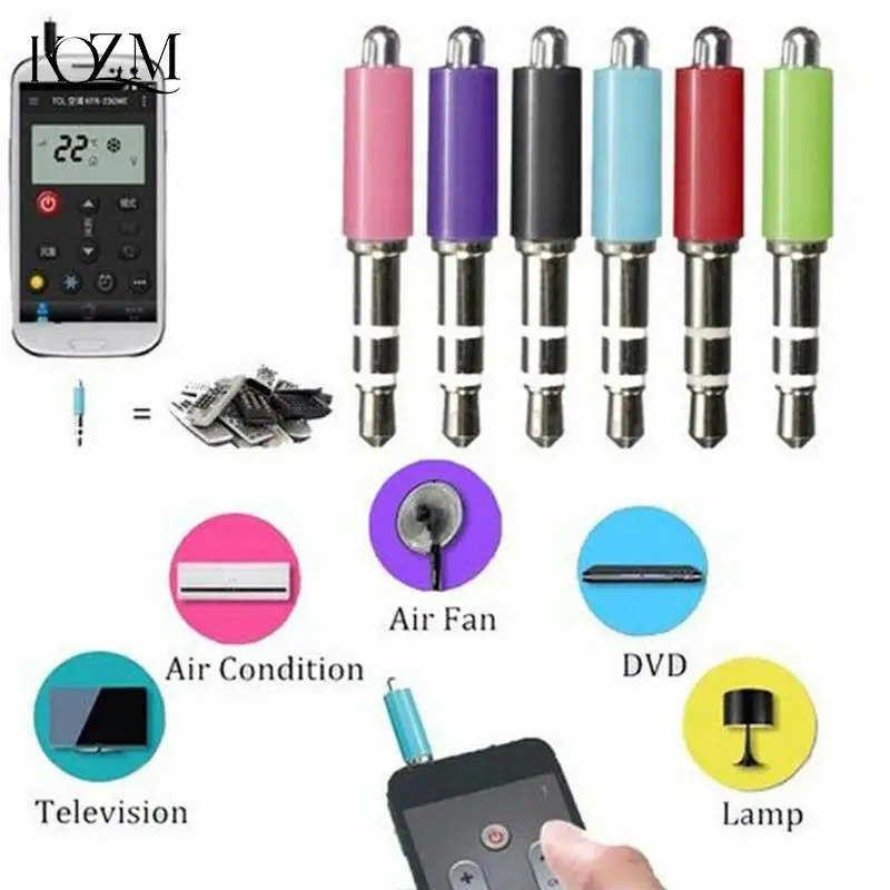 1pc 3.5mm Jack Infrared Remote Control for Mobile Phone Smart IR Remote Control Plug For ios iPhone for samsung