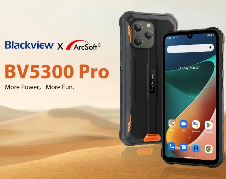 

2025 Blackview BV5300 PRO, CPU P35 120Hz 6.1 Inches, Fashion Cost-Effective 4G Three Proof Smartphone, 4GB RAM, 64GB ROM