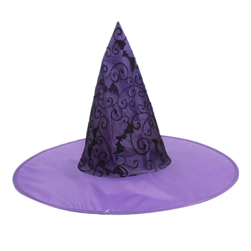 Halloween Wizard Hat Party Children Cosplay Prop Pointed Cloth Magician Hat Witch Hat Kids Masquerade Ball Party Dressing