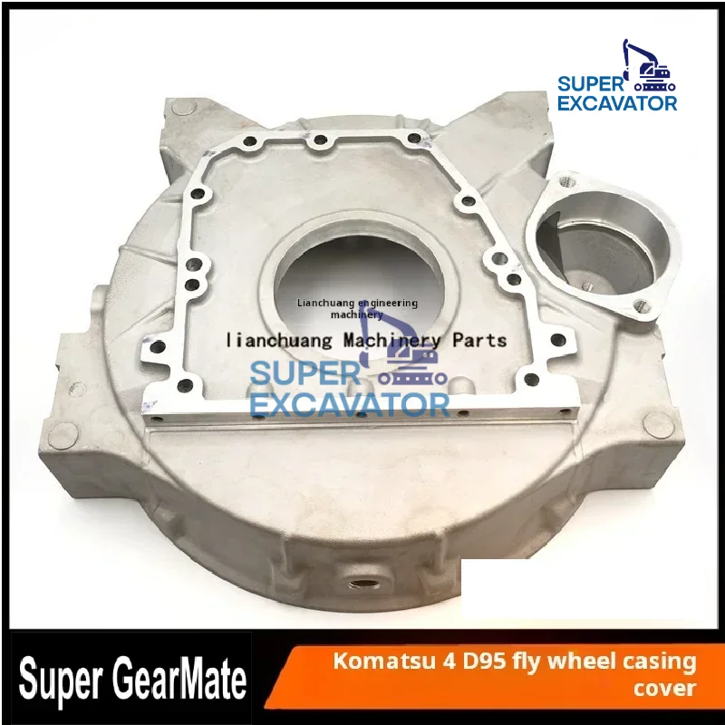 For Komatsu PC60/100-5-6-7 Fly wheel casing cover Cummins 4D95/B3.3 Engine fly wheel casing Excavator Parts