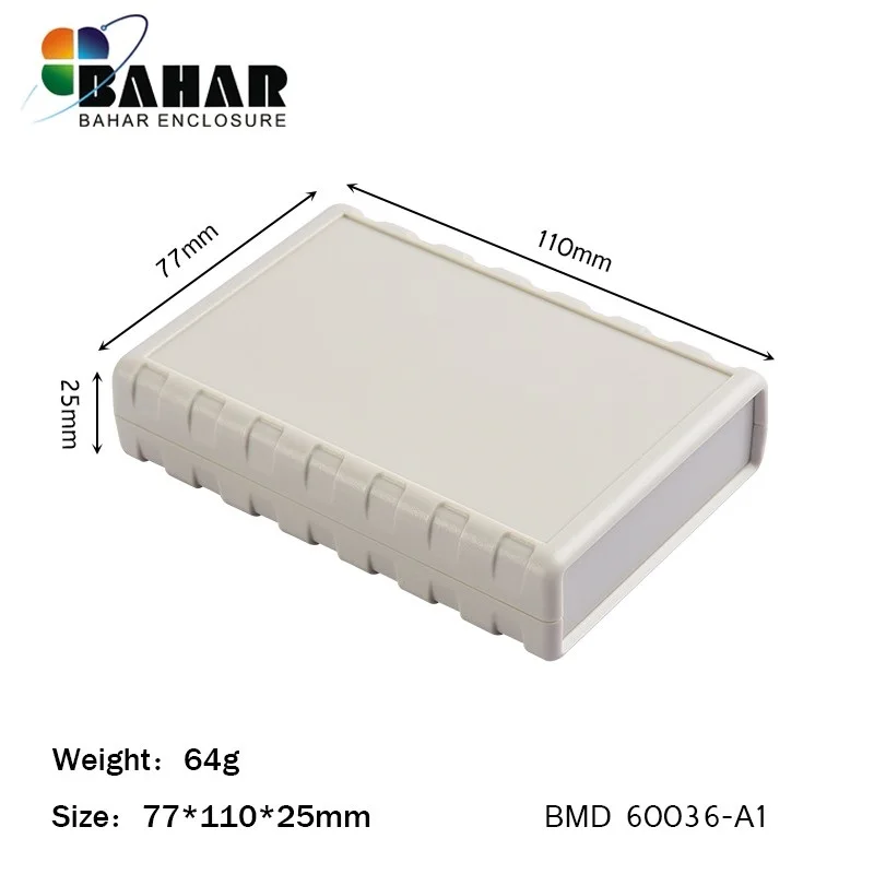 Bahar Enclosure Desk-Top ABS Plastic Shell for Electronics Model BMD 60036 Plastic enclosure housing ABS Desktop Instrument Box