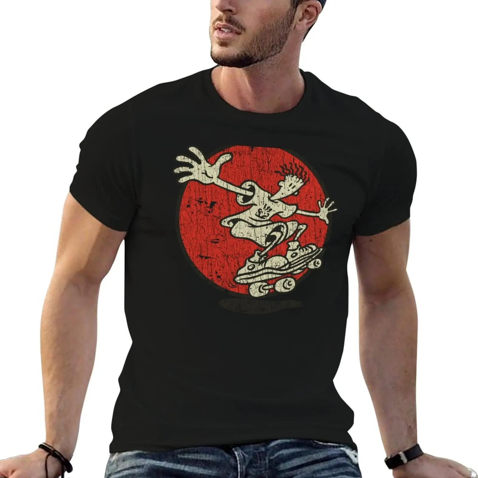 

Fido Dido Keep on Skating 1985 T-Shirt cotton tshirt 100% man t shirt heavy cotton man t shirts for men T-shirt