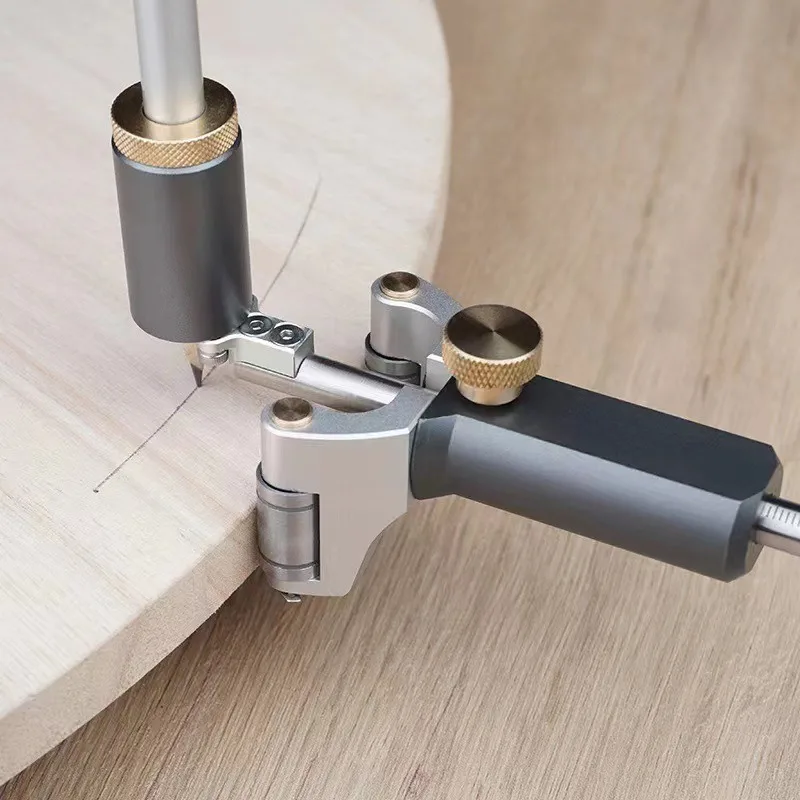 For Woodworking Arc Line Dual-purpose Scriber, Parallel Arc, Multifunctional Scribing Tool