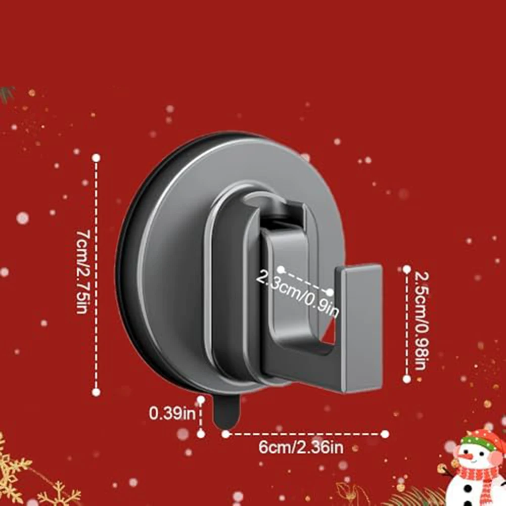 Easy Installation Shower Hooks Seasonal Wreath Hook Bathroom Hooks 7cm No Drill Hooks Damage-Free Installation