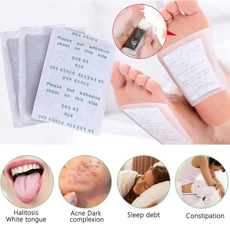 1/5pairs Detox Foot Patch Natural Improve Sleep Weight Loss Remove Toxin Relieve Stress Adhersive Pads Women Men Foot Body Care