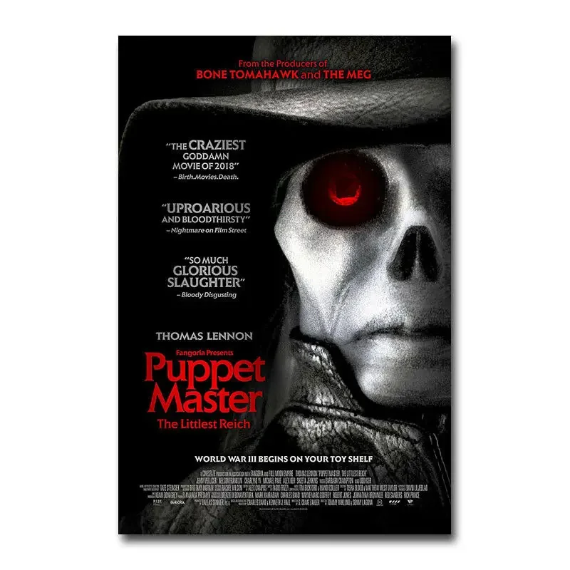 D0126 Puppet Master The Littlest Reich Movie Silk Fabric Poster Art Decor Indoor Painting Gift