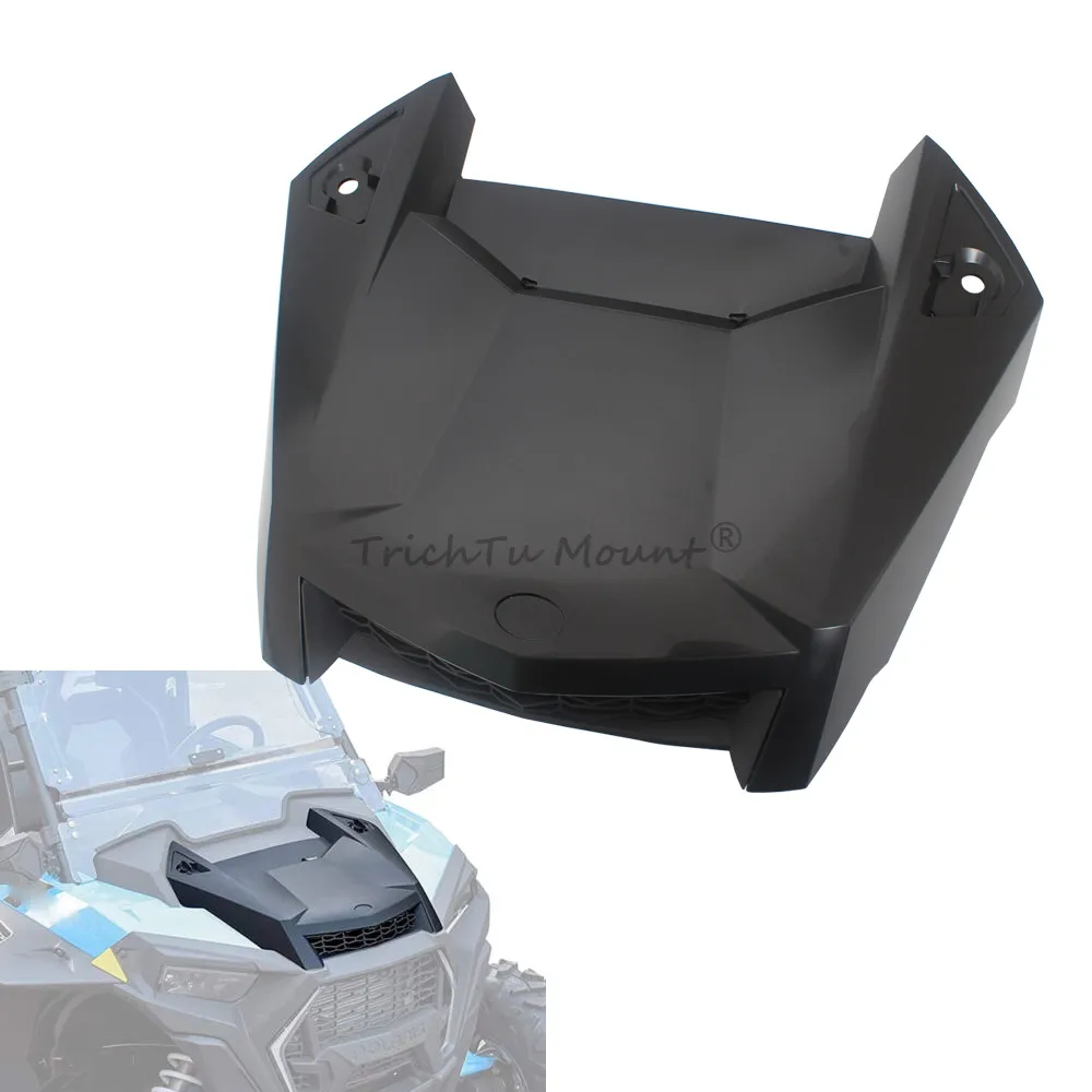Front Center ABS Plastic Black For Polaris RZR XP Turbo/4 2019-2023 RZR XP 1000 2019-2023 Models #5454429-632 UTV Parts