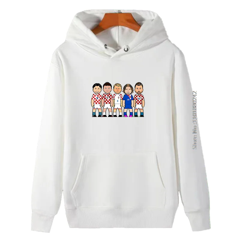 أزياء الرجال الملابس الشتوية Luka Modric Zvonomir Boban الجرافيك قمصان سويت شيرت بقلنسوة جودة عالية جديد في هوديس والبلوزات