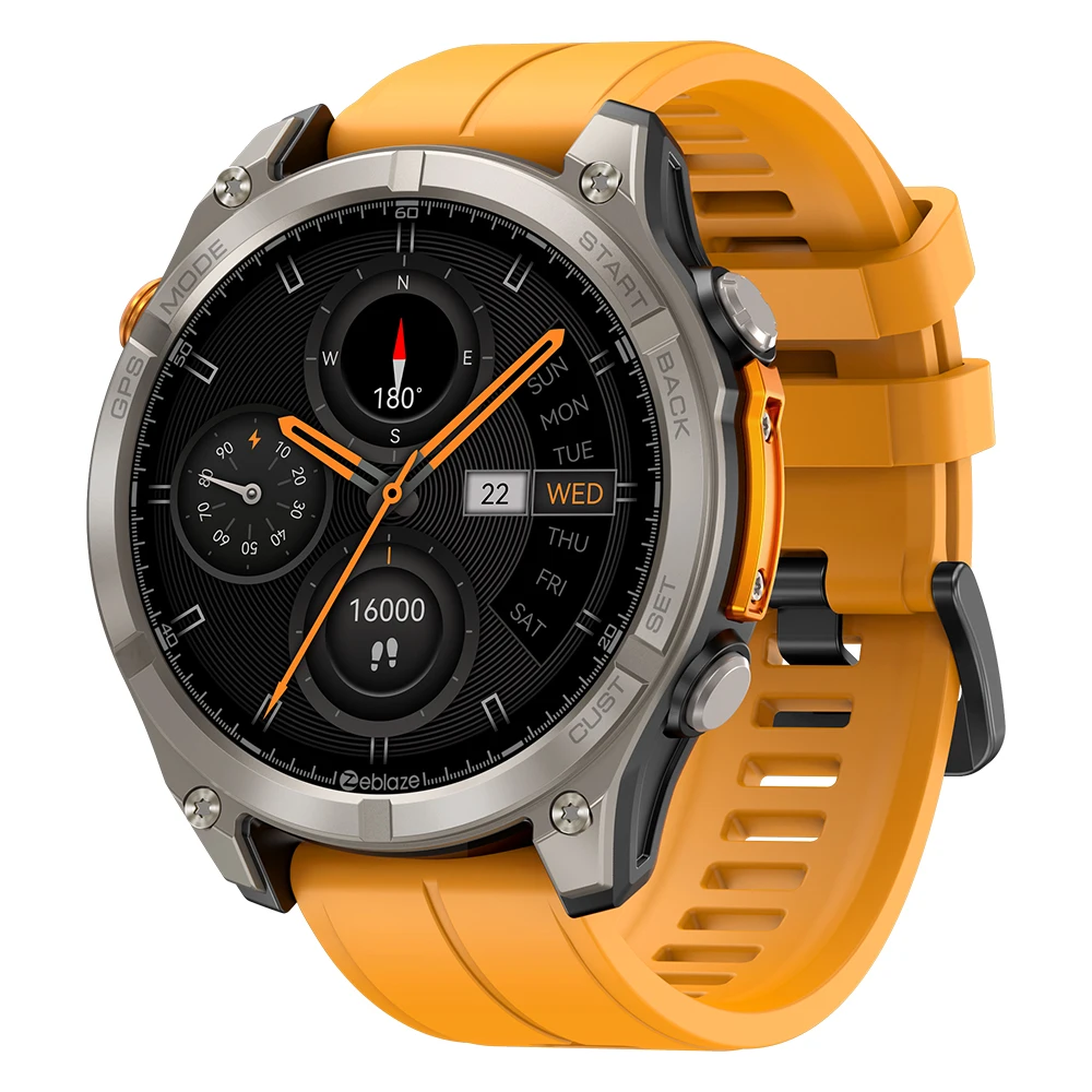 

Новые умные часы Zeblaze Stratos 4, GPS, 1,43-дюймовый AMOLED-дисплей, встроенные 6-системы спутникового позиционирования, умные часы с голосовым вызовом