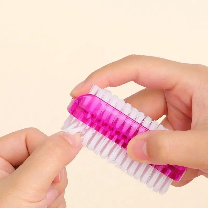 5-delige dubbelzijdige nagelreinigingsborstel, manicure- en pedicurehulpmiddel, ideaal voor vingernagels en teennagels