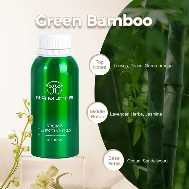 NAMASTE 500ml luxe Essentiële Oliën Puur Natuurlijk voor Diffuser luchtbevochtiger Aromatherapie Jasmijn Orchidee Aroma Olie parfum spray