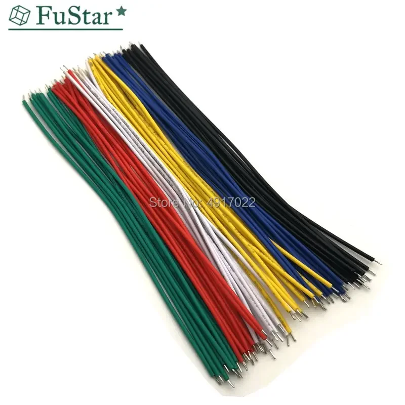 100PCS/LOT Tin-Plated Breadboard PCB Solder Cable 24AWG 8cm Fly Jumper Wire Cable Tin Conductor Wires 1007-24AWG Connector Wire