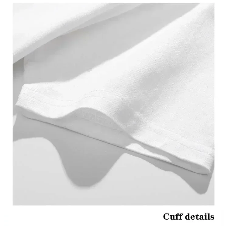Sommer-Mode-Marken-Herrenbekleidung: Business-Casual Kurzarm-T-Shirt, locker geschnittenes und vielseitiges Rundhals-Oberteil, atmungsaktives T-Shirt – Detail 5