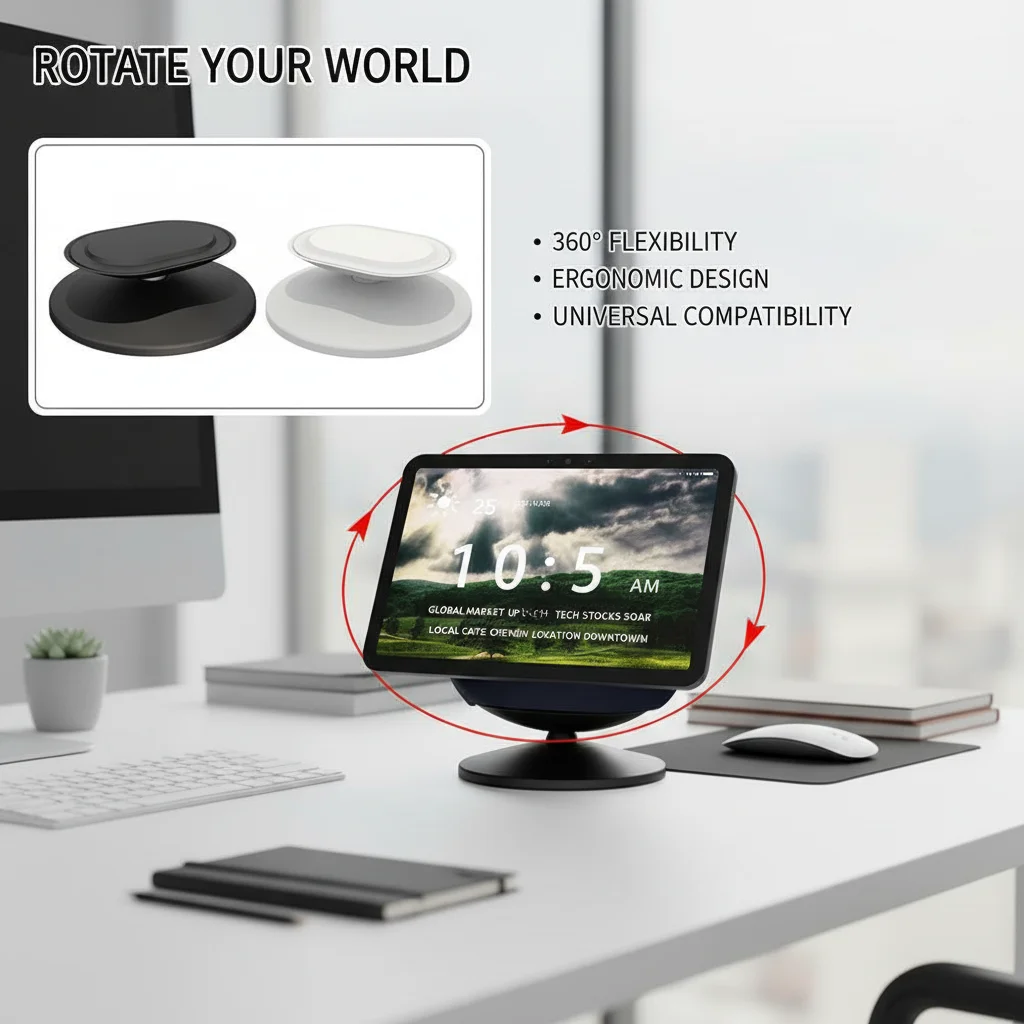 Base Magnética con Ángulo Ajustable para Altavoces Inteligentes Amazon Echo Show 11 y 8, Compatible con Echo Dot 4, 3, 2 y Show 5, 8