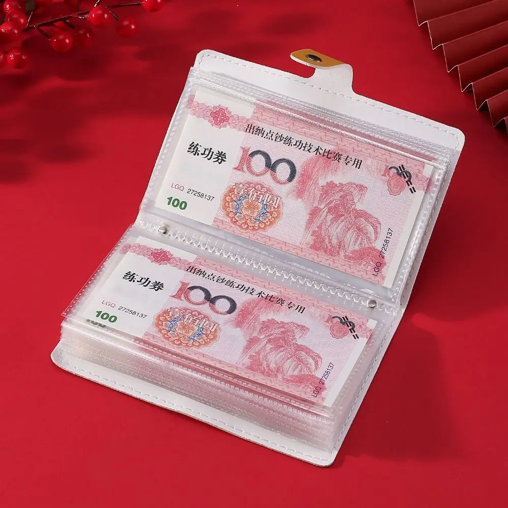 PU100枚封筒貯金チャレンジ 大容量 再利用可能 ミニバインダー貯金チャレンジ 防水貯金チャレンジブック