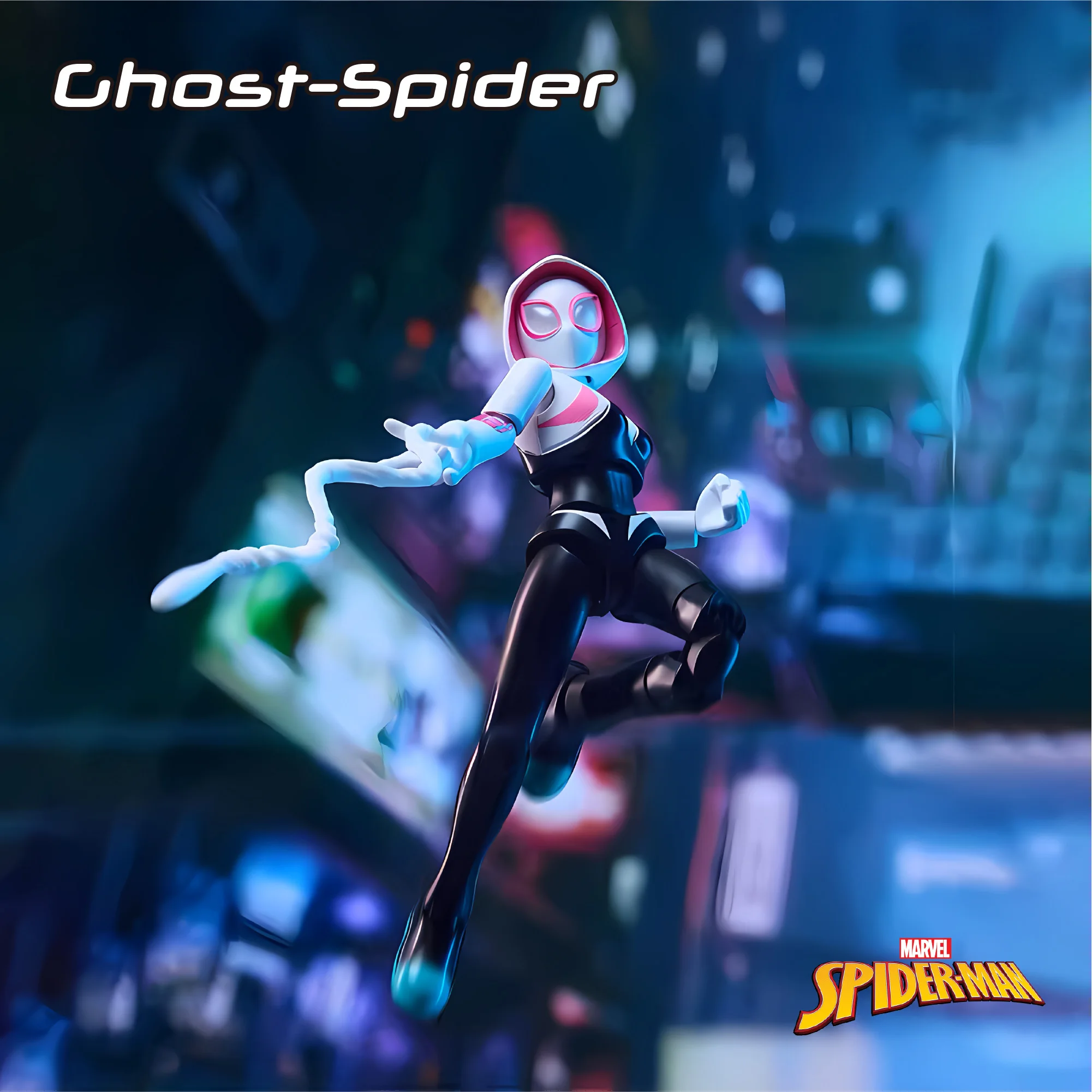 Blokees Galaxy Version Marvel Spider-Man Series Vol.5 Vol.6 ​Ghost Spider Miles Marales Octopus Venom Action Figure Collect Gift - view 2