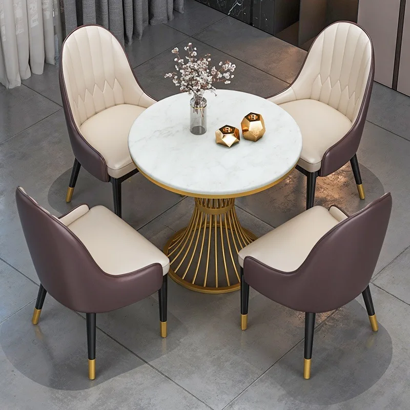 Workbench Hotel Afternoon Tea Reception Negotiation Table and Chair Combination Room Commercial Beauty Salon Dining Table