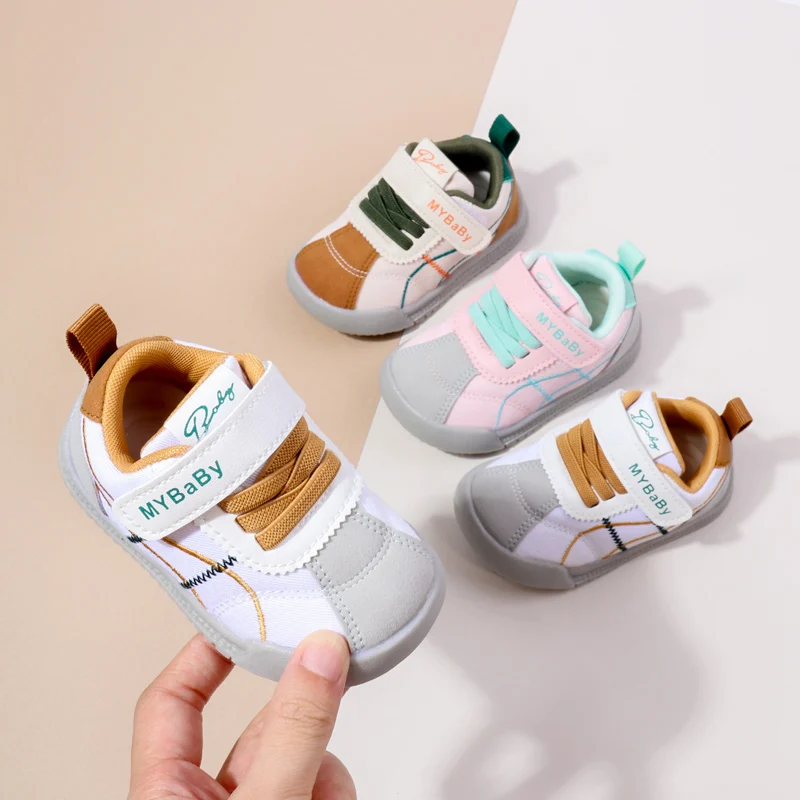 Spring & Autumn Boy Girl Casual Fashion Design Sneakers Kids Flat Baby Toddler Outdoor Anti Slip Comfortable Children Shoes BM09