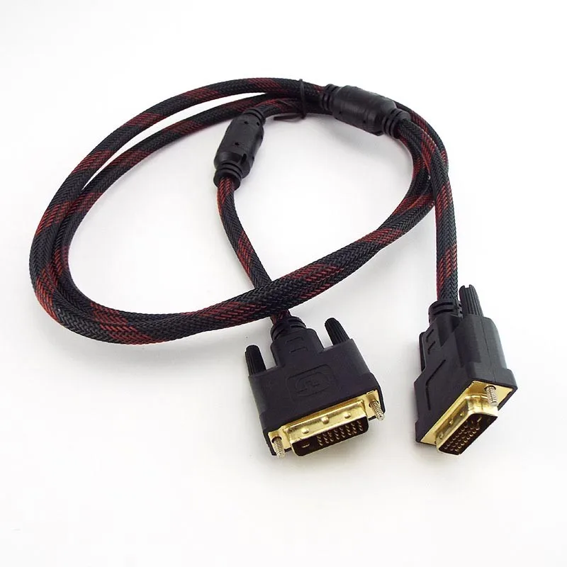 HDMI-compatible To DVI to DIV Cable Plug 1080P Extend Wire Male-Male Extension DVI-D High Speed 24+1 Pin For Projector HDTV B1