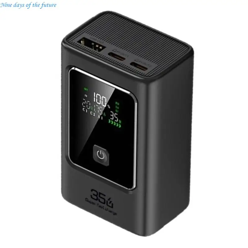 Battery Storage Case With LED Light Digital Display Type C USB DIY Charging Components Excluding Battery For Phones E65A
