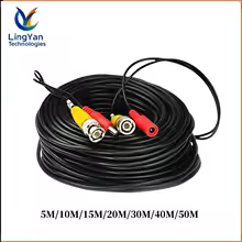 5-50M BNC+DC Connector 2 in 1 BNC CCTV Cable