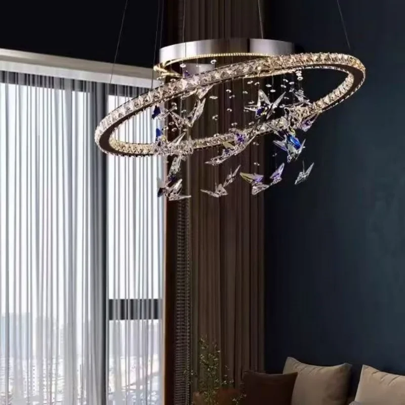 

Marsden's new art, light luxury, creative design, living room, dining room, bedroom, butterfly crystal chandelier