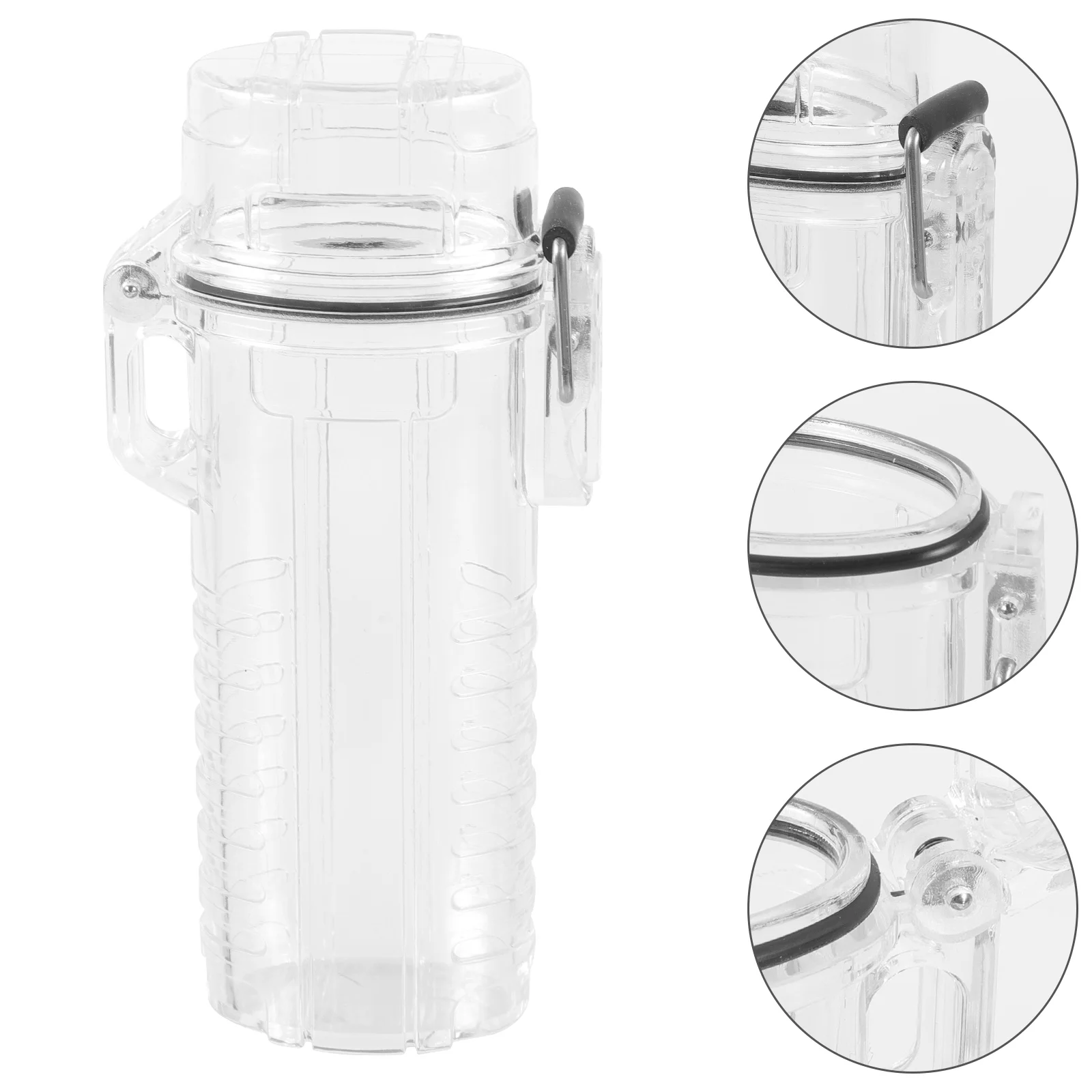 Fire Lighters Clear Sleeve Cover Water Proof Cigarette Holder Container Plastic Case Protective