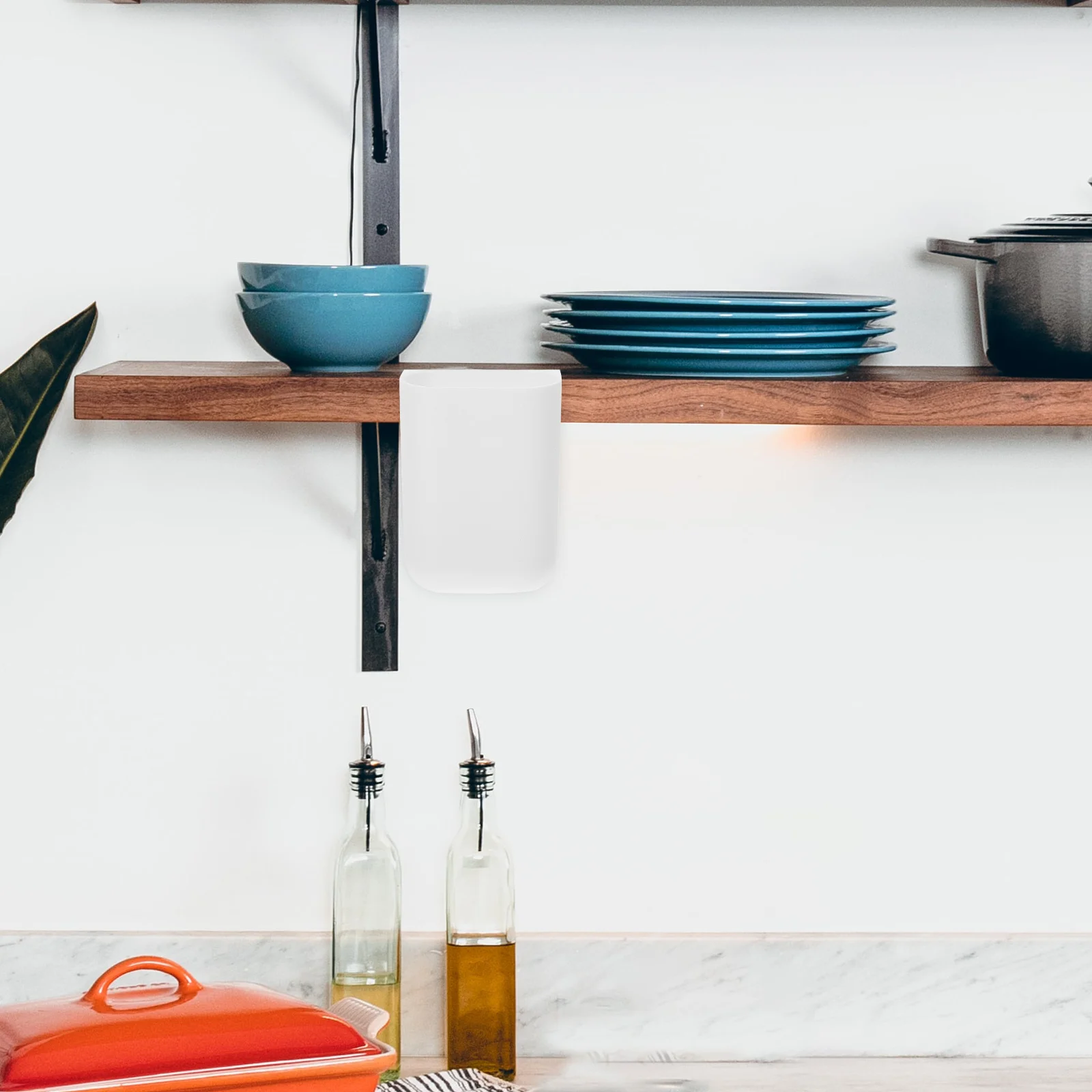 

4pcs Basket For Home Small Bucket Storage Cart Organizer Rolling Storage Bin Hanging Trash Can Household Hanging Basket