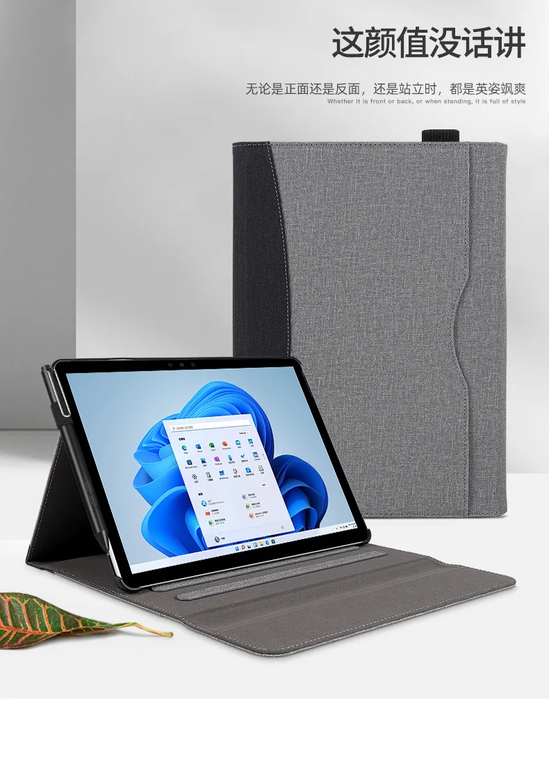 Case For Microsoft Surface Pro 8 7 6 5 4 /Pro LTE,All-in-One Protective Rugged Cover Case with Pen Holder for Surface GO2 Go3