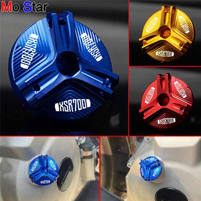 XSR700 Motorcycle CNC Engine oil filler cap protection accessories For XSR700 XSR 700 2016-2023 2018 2019 2020 2021 2022