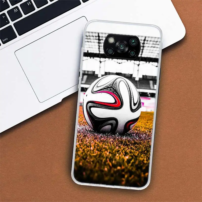 Football soccer ball design Phone Case For Xiaomi Mi 11 Lite 11i 12X 12 9 8 12T 11T 10T 9T Pro 10 5X 6X Ultra 5G Cover Coque Cap