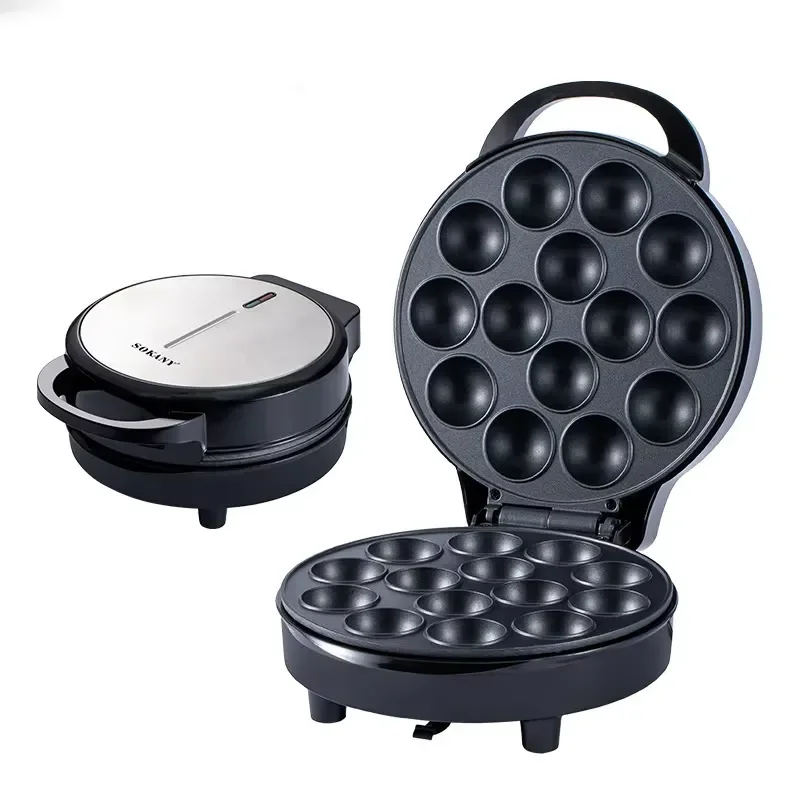 14 Hole Electric Octopus Toaster Household Meatball Maker Pancake Roaster Breakfast Machine Non Stick Baking Pan Kitchen
