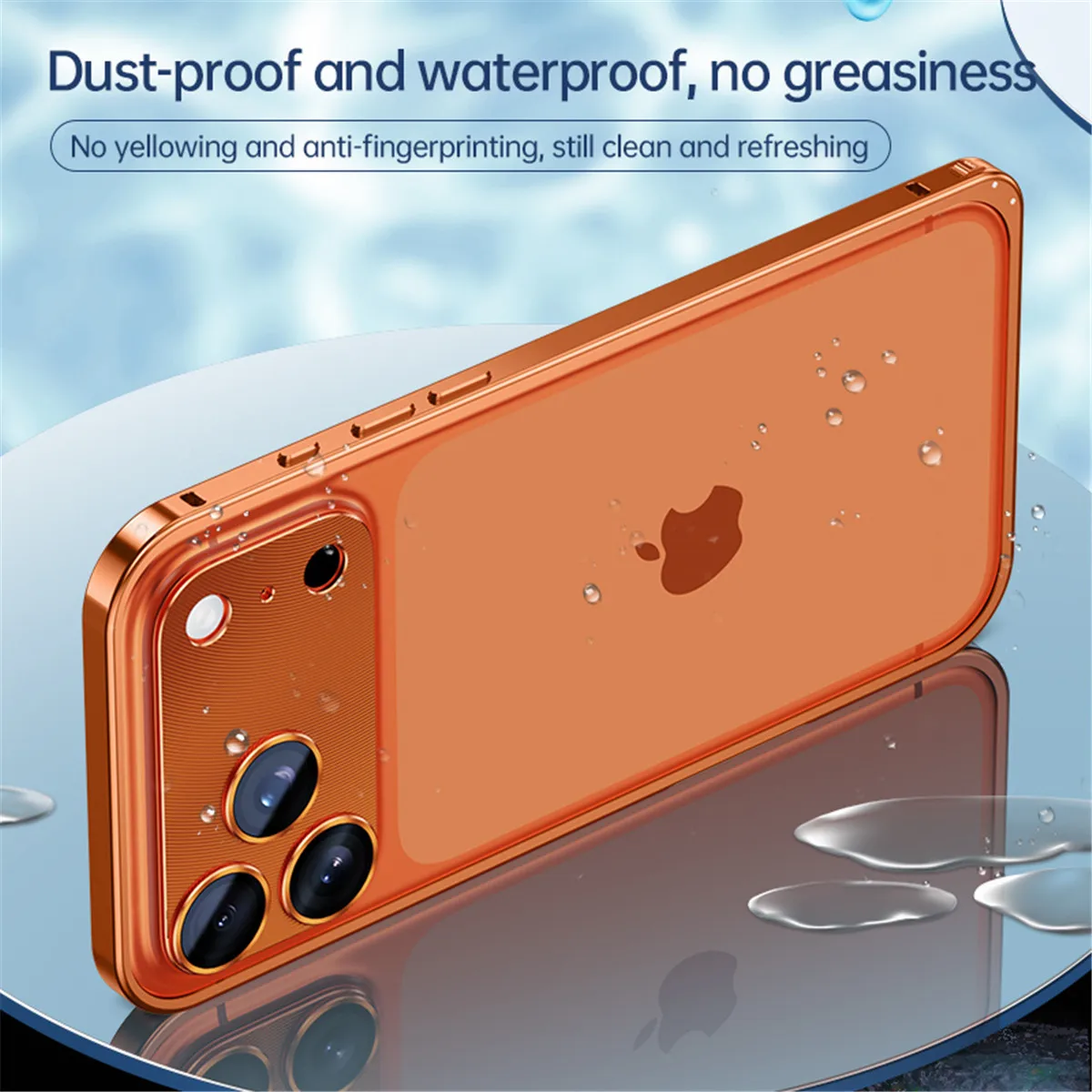 Wytrzymała obudowa z metalu ze stopu aluminium do iPhone'a 17 Pro Max 16 15 14 13, metalowa osłona obiektywu, szkło ochronne, odprowadzanie ciepła. — zdjęcie produktu 4